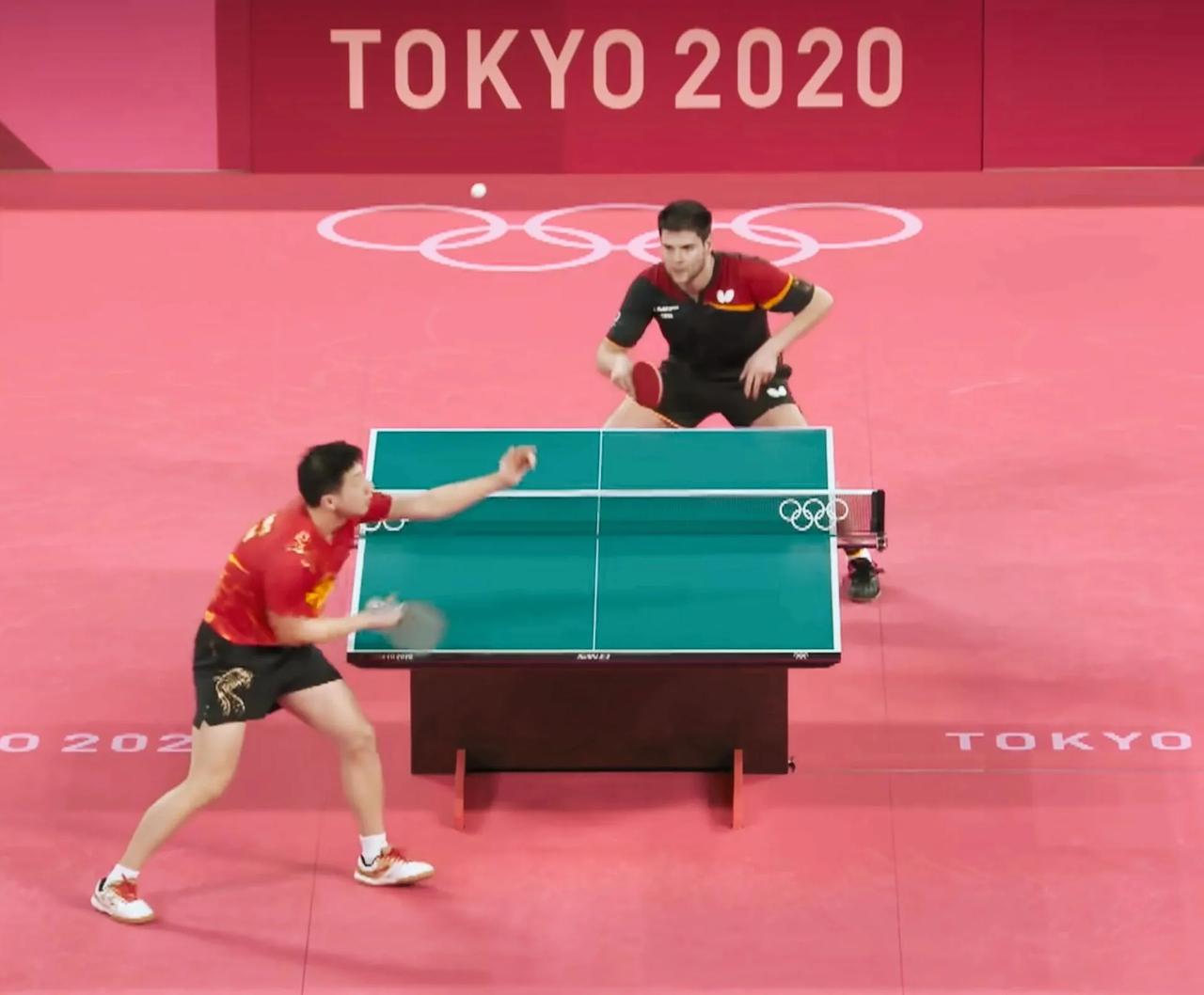日本乒乓球队鏖战中国乒乓球队，奥恰洛夫高光表现
